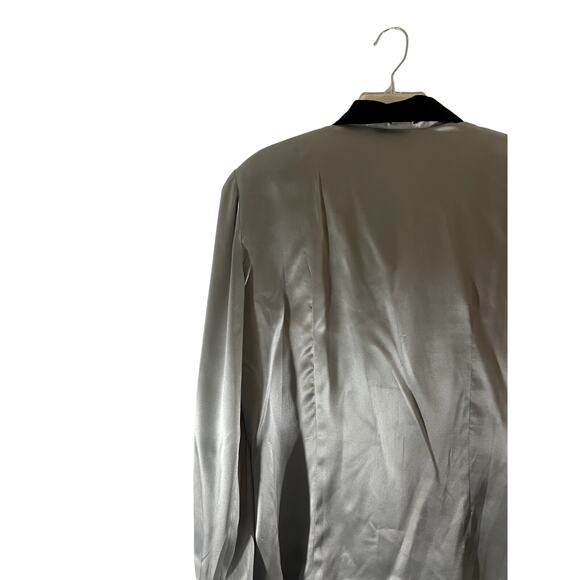 New York City 100% Silk Blouse/Shirt Long Sleeves Button Down Collared =F - Picture 5 of 8